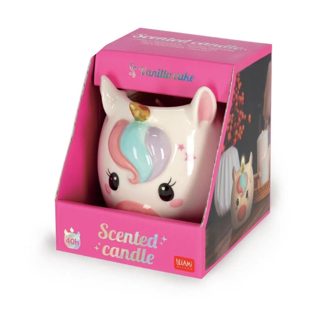 Vela Unicórnio Legami Aroma Bolo de Baunilha