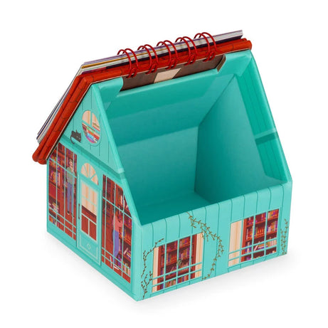 Pequena Casa Calendário de Mesa 2027 com "Arrumação" Interior Legami