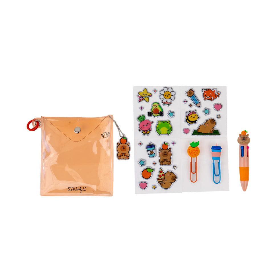 Kit Para Decorar a Tua Agenda Capivara Mr.Wonderful