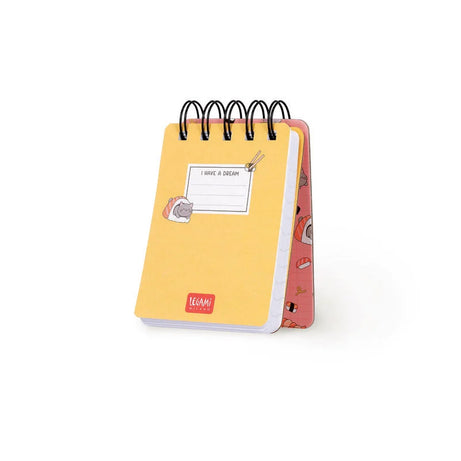 Bloco Notas Espiral Pautado Sushi Cat Legami