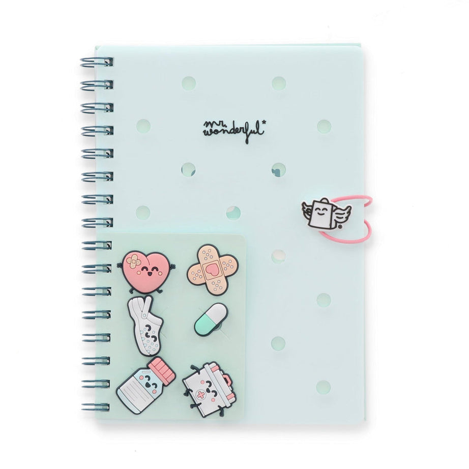 Caderno Espiral A5 com Pins Mr.Wonderful