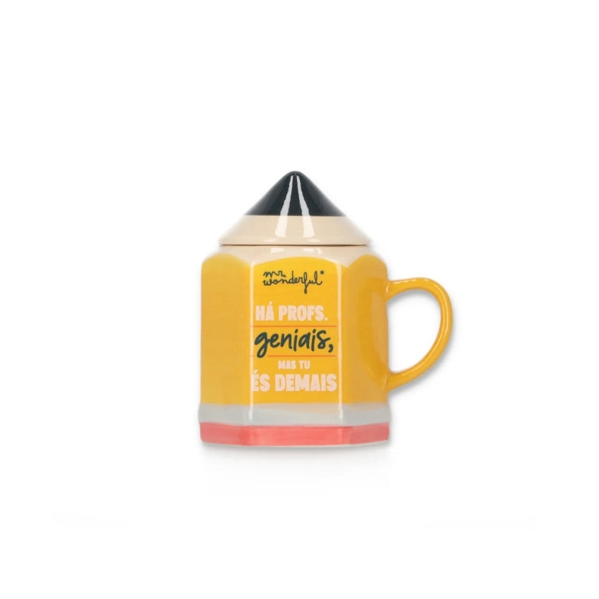 Caneca 3D Mr.Wonderful Professor - Há Profs. Geniais, Mas Tu És Demais