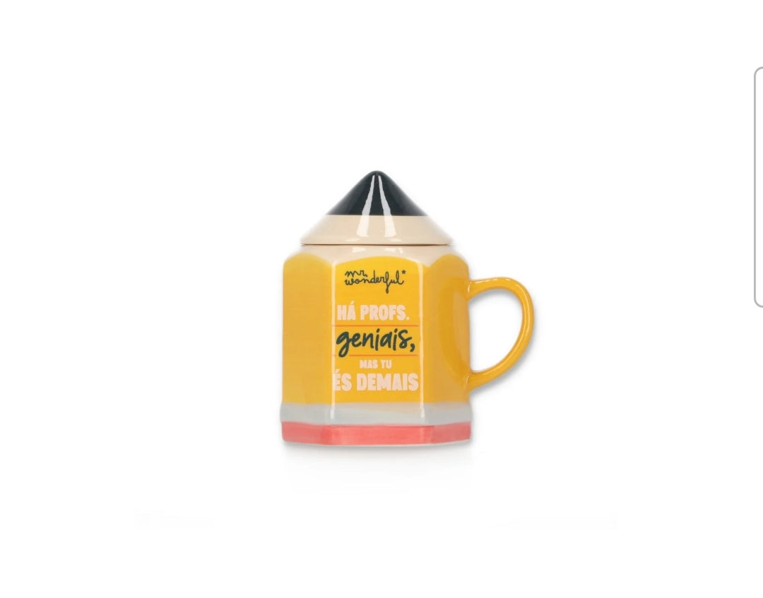 Caneca 3D Mr.Wonderful Professor - Há Profs. Geniais, Mas Tu És Demais