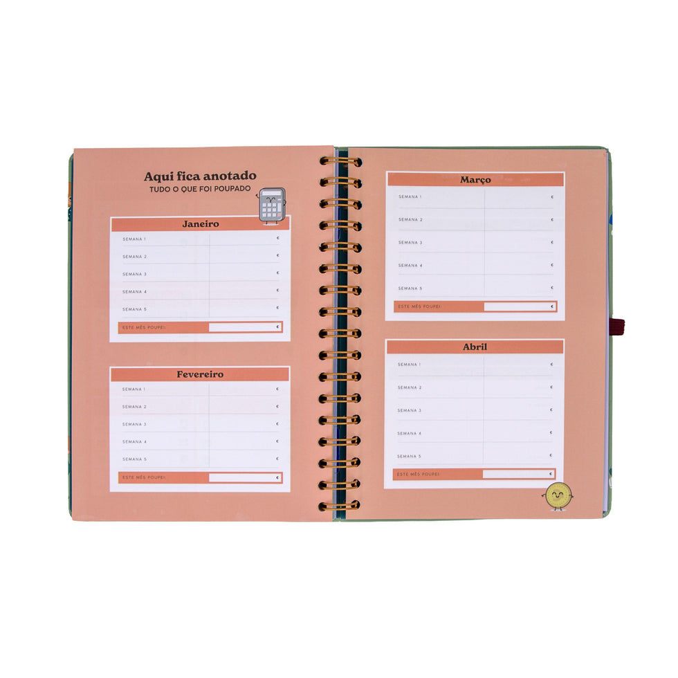 Agenda Semanal 2027 Pequena Mr.Wonderful "Entre Rotinas e Tarefas"
