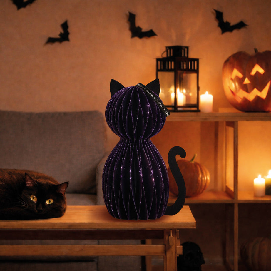 Brevemente - Decoração Gato Preto em Fole com Fecho Íman Legami