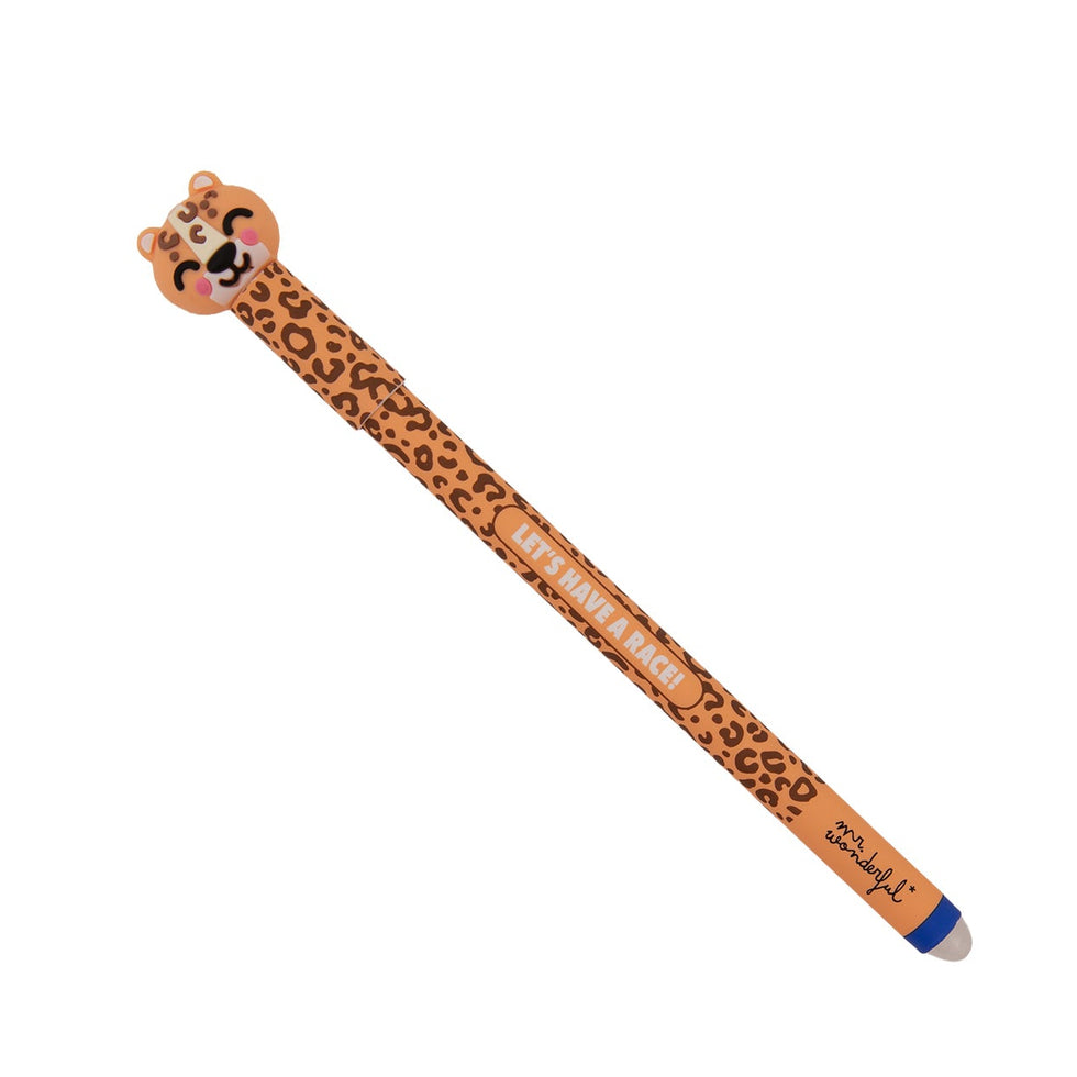 Caneta Apagável Leopardo "Let’s have a race!" Mr.Wonderful