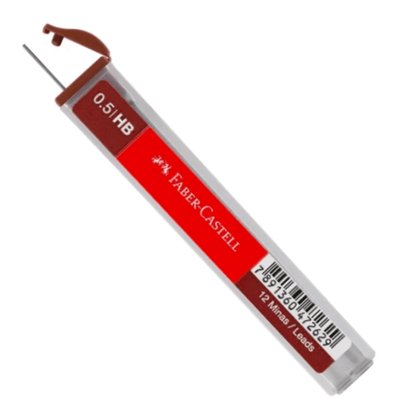 Conjunto de 12 Minas 0,5 HB Faber-Castell