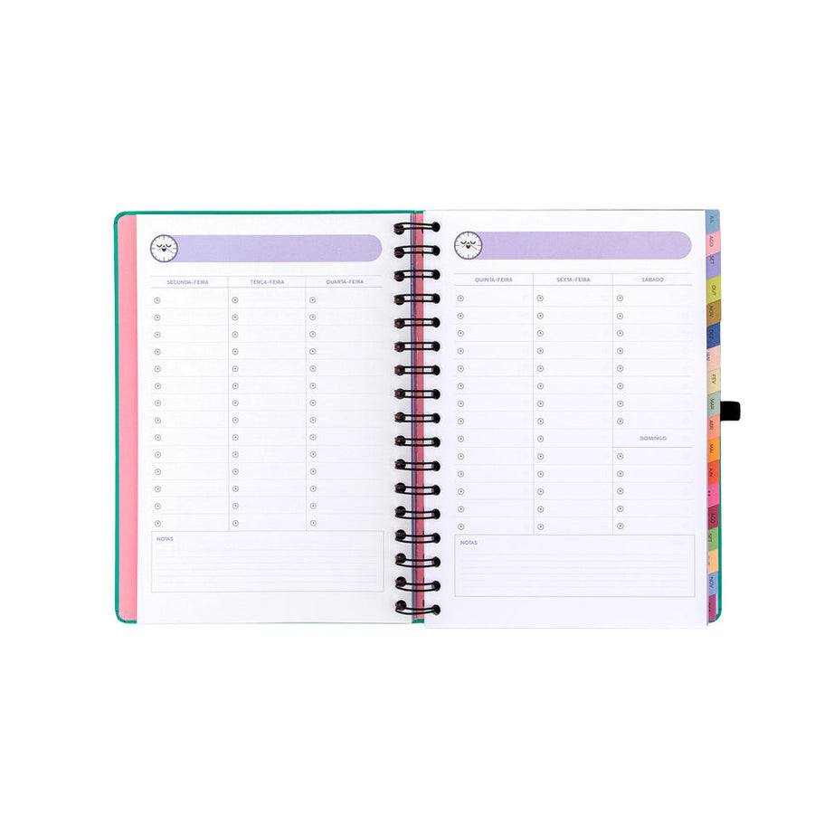 Agenda Semanal 18 Meses 2026/2027 Mr.Wonderful "Sonha Muito, Vive Livre"